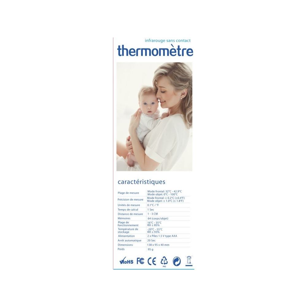 Thermomètre frontale infrarouge  Produits