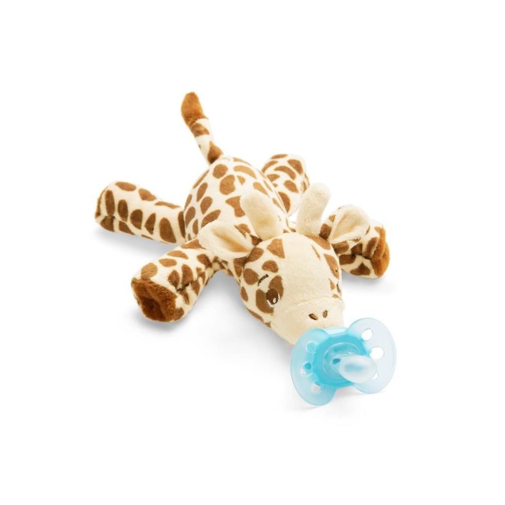 Peluche doudou avec attache-sucette - Sophie la girafe