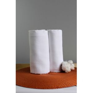 2 Maxi langes 100% coton bio unis Kadolis  Produits