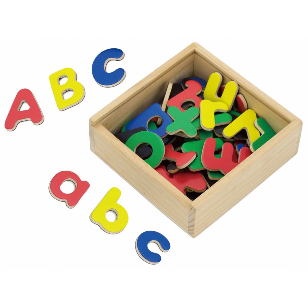 Lettres magnétiques 52 pièces multicolores Viga Toys  Produits