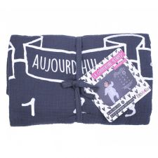 Couverture décor pour photos + 2 accessoires gris/blanc BBandCo  Produits