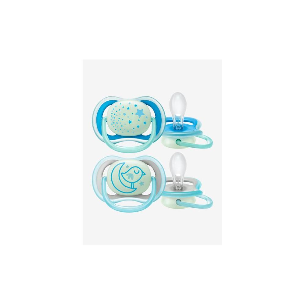 Lot de 2 sucettes 6-18 mois phosphorescentes Ultra Air Night Philips AVENT  Produits