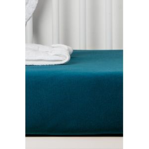 Drap housse coton bio bleu 60x120cm pour lit bébé  Produits