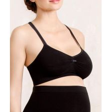 Brassière de grossesse et d'allaitement Serenity noir Cache coeur  Produits