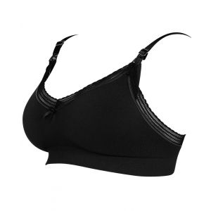 Brassière de grossesse et d'allaitement Milk noir Cache coeur  Produits