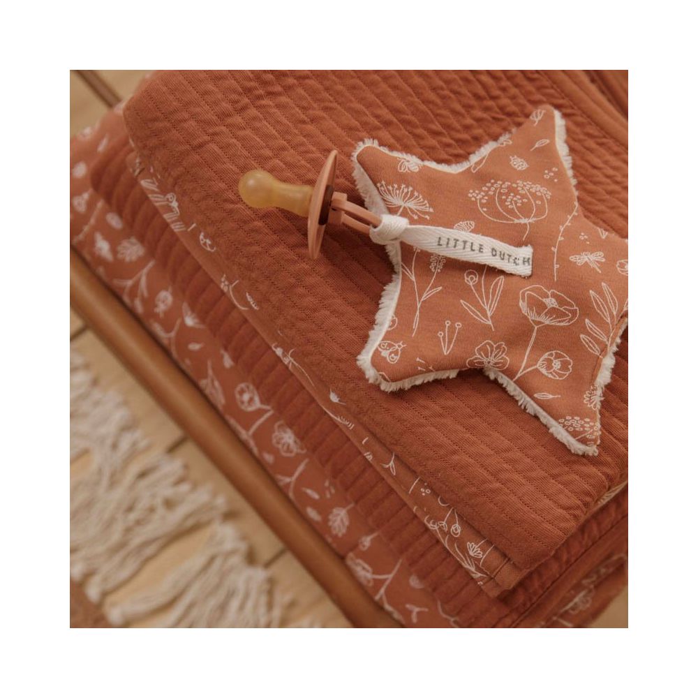 Doudou attache-sucette Wild Flowers Rust Little dutch  Produits