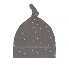 Bonnet Bébé GOTS 3-6mois pois Anthracite  Produits