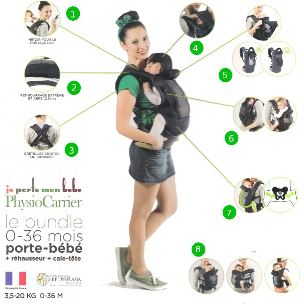 Vente en ligne pour bébé  Porte bébé PhysioCarrier de Love Radius