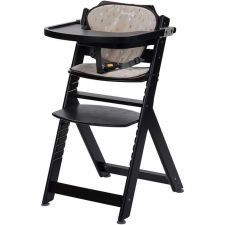 Chaise haute Timba avec coussins Noir et gris Safety first  Produits