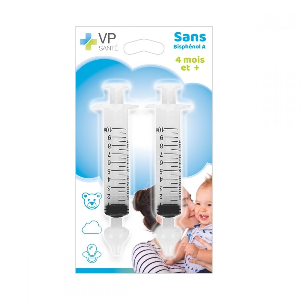 Mouches Bébés en Seringue Nasale Bebe - pack de 2 - contenance 10 ML  Produits