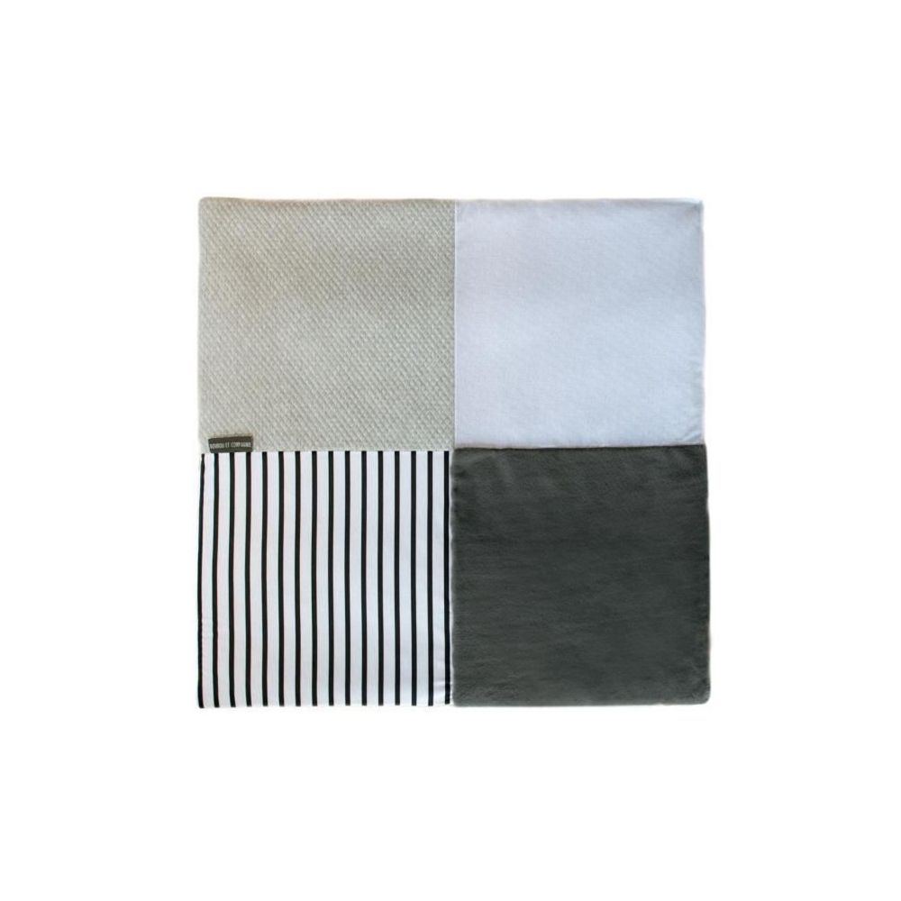 Tapis tapidou mosaïque blanc et gris Doudou et compagnie  Produits