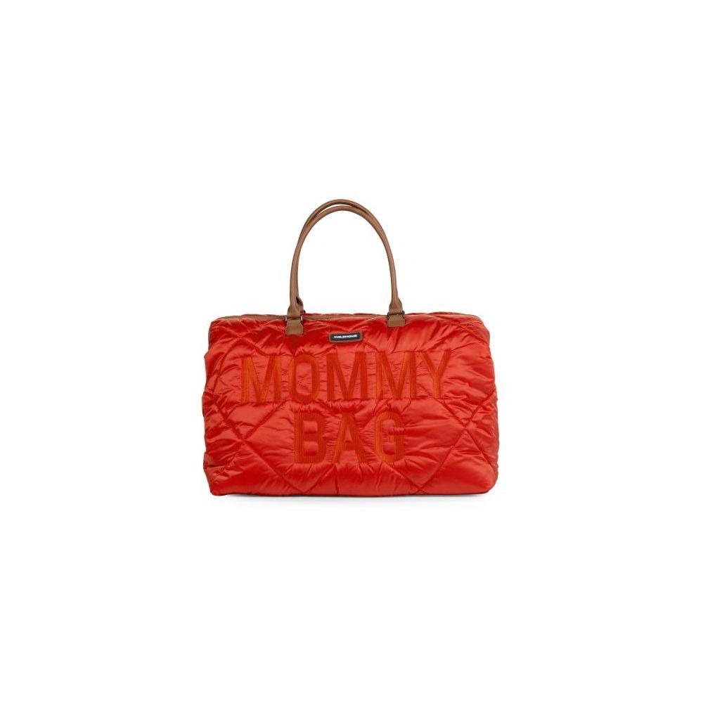 Sac à langer Mommy Bag matelassé rouge Childhome  Produits