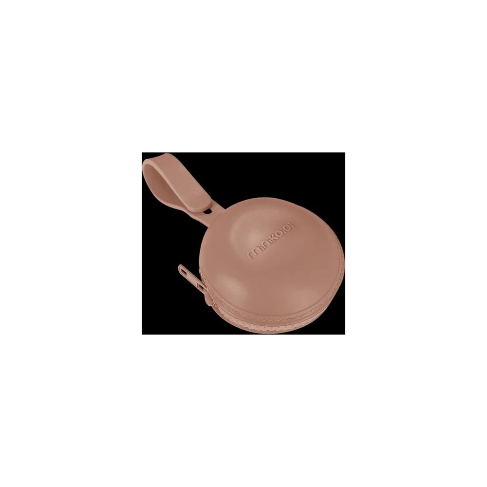 Vente en ligne pour bébé  Etui à sucette en silicone marron -Minik