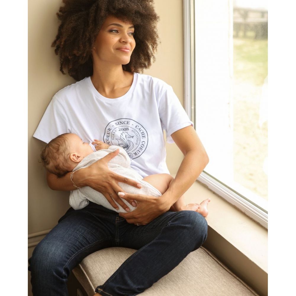 T-shirt de grossesse et d’allaitement Cook Cache Coeur  Produits