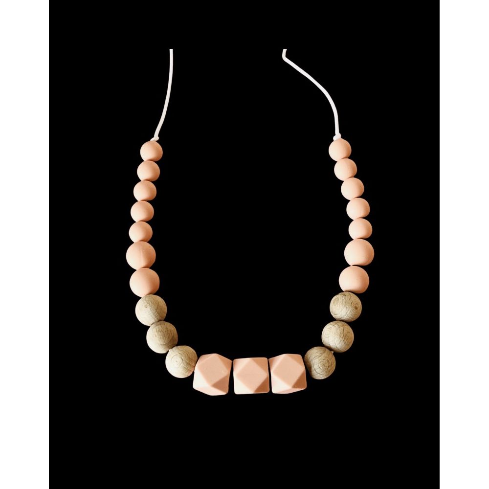 Collier d'allaitement Bo Aime Peach Baby Shell  Produits