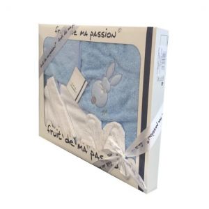 Coffret sortie de bain bleu lapin Fruit de la passion  Produits