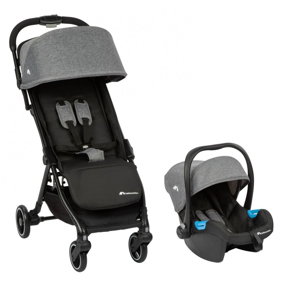 Vente en ligne pour bébé  Duo poussette canne + cosi Bonny black c