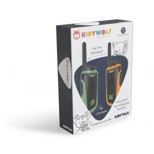 Talkie walkie avec batterie orange et vert - Kidywolf  Produits