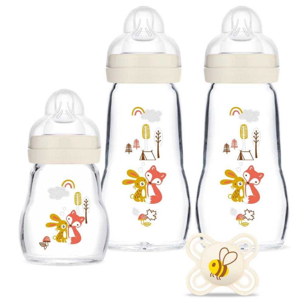 Coffret biberon naissance verre - Mam  Produits