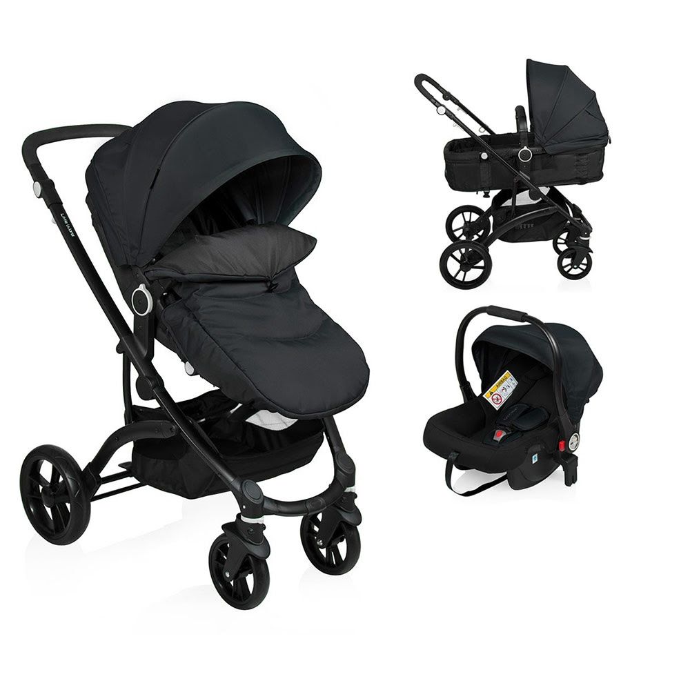 Poussette combinée 3 en 1 City Walker noire - Little World  Produits