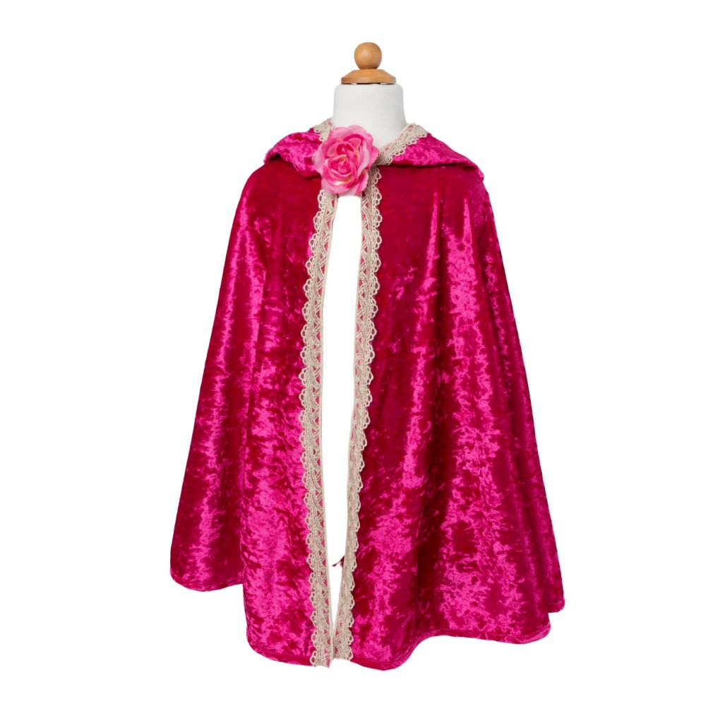 Cape de princesse velours Deluxe fuschia - Great Pretenders  Produits