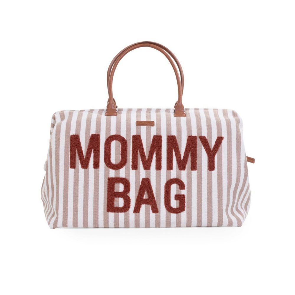 Sac à langer Mommy Bag Rayures Nude - Childhome  Produits