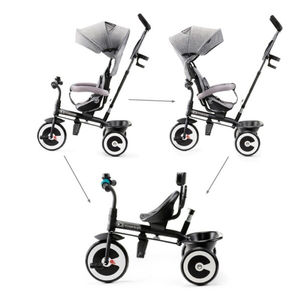 TRICYCLE KINDERKRAFT ASTON évolutif de 9 mois à 5 ans Produits