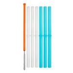 6 pailles réutilisables et une brosse de nettoyage Boon Produits