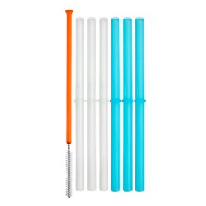6 pailles réutilisables et une brosse de nettoyage Boon Produits