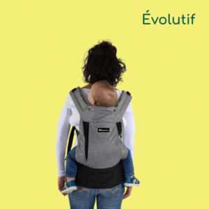 Porte bébé physiologique gris Physionest Bébé Confort Produits