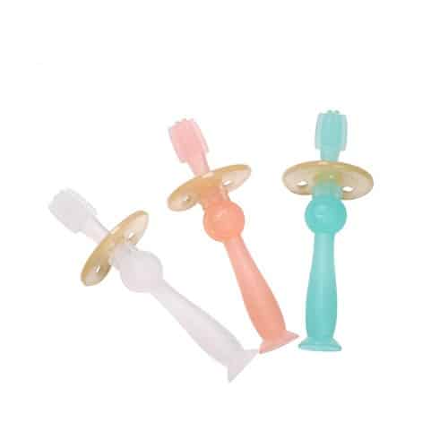 Brosse à dent silicone rose - Haakaa (l'unité) Produits