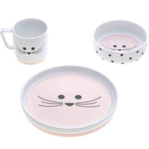 Coffret repas en porcelaine souris Little Chums 3 pièces Lässig Produits