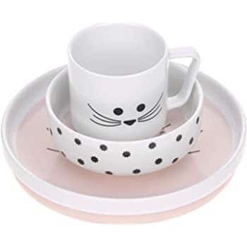 Coffret repas en porcelaine souris Little Chums 3 pièces Lässig Produits