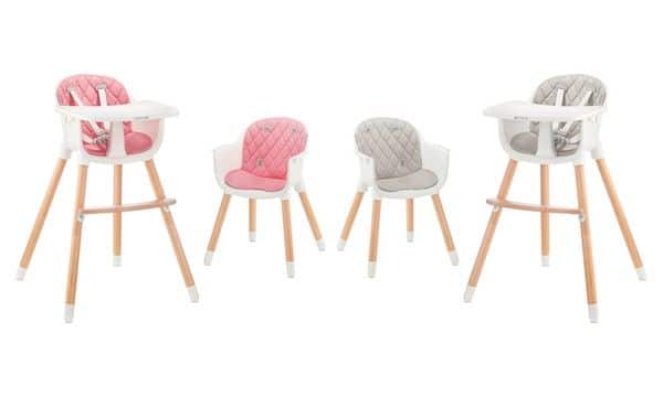 chaise haute 2 en 1 Sienna rose Kinderkraft Produits
