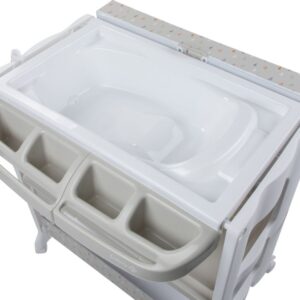 Table à langer avec baignoire Dolphy warm grey Safety first Produits