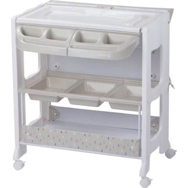 Table à langer avec baignoire Dolphy warm grey Safety first Produits