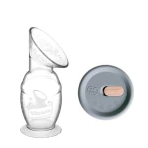 Recueil-Lait Haakaa Silicone 100% Naturel 150ml + Couvercle Gris Produits