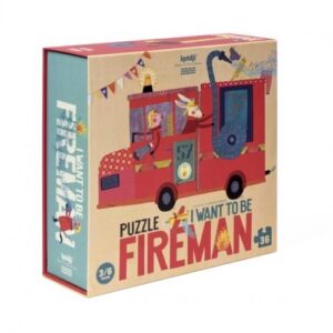 Puzzle I want to be Fireman Londji Produits