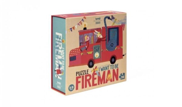 Puzzle I want to be Fireman Londji Produits