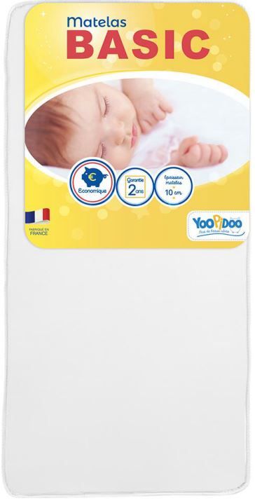 Matelas berceau basic 60x120cmx10cm Yoopidoo Produits