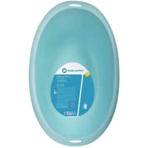 Baignoire ergonomique verso avec vidange bleu Bébé confort Produits