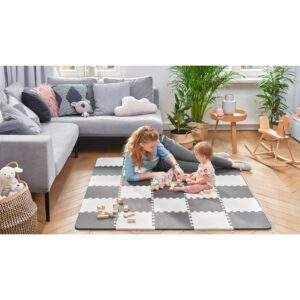 Tapis puzzle enfant Luno mousse noir Kinderkraft Produits
