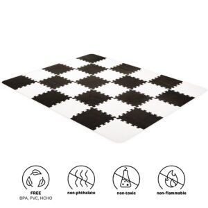 Tapis puzzle enfant Luno mousse noir Kinderkraft Produits