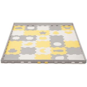 Tapis puzzle shape enfant Luno mousse jaune - Kinderkraft Produits
