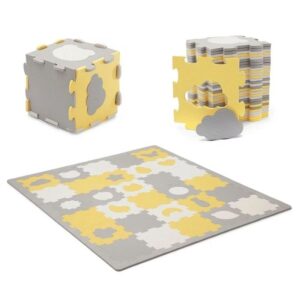 Tapis puzzle shape enfant Luno mousse jaune - Kinderkraft Produits