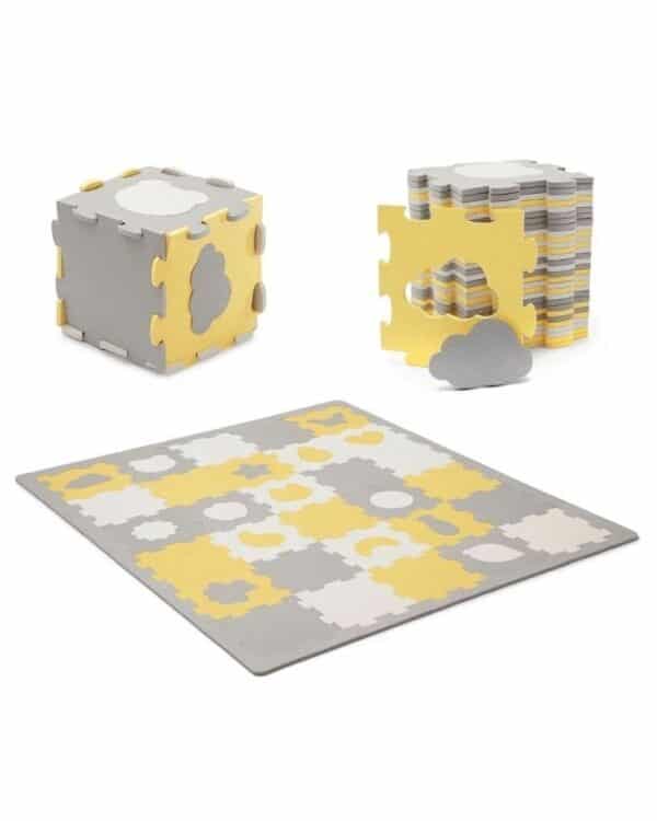 Tapis puzzle shape enfant Luno mousse jaune - Kinderkraft Produits