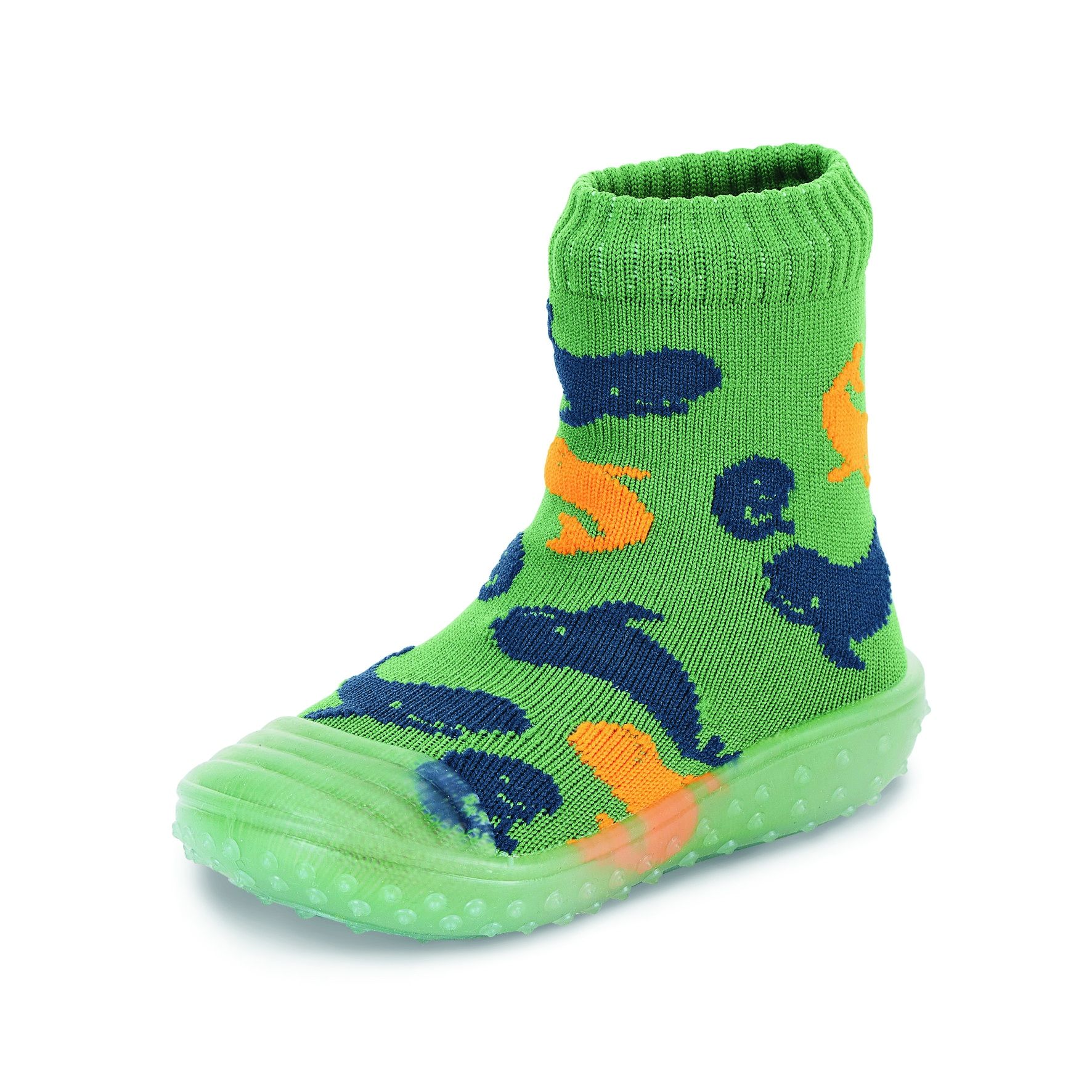 3 Paires De Chaussettons Bébé Anti-dérapant - 100% Coton, Motifs Multicolores, Nouveau-né