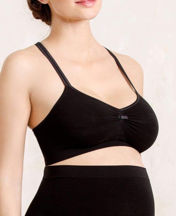 Brassière de grossesse et d'allaitement Serenity noir Cache coeur Produits