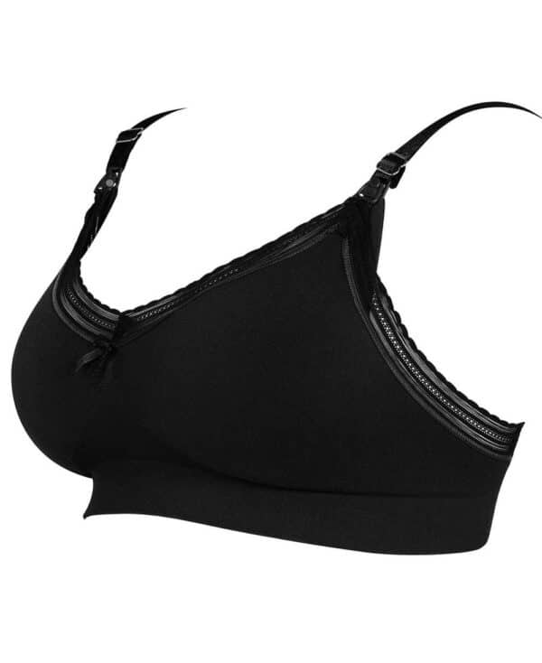 Brassière de grossesse et d'allaitement Milk noir Cache coeur Produits