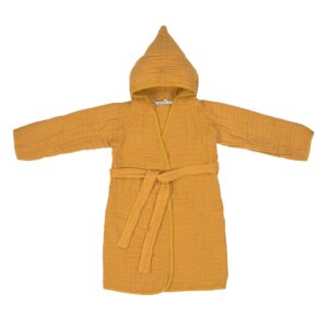 Peignoir en mousseline moutarde de 24 à 36 mois Lassig Produits